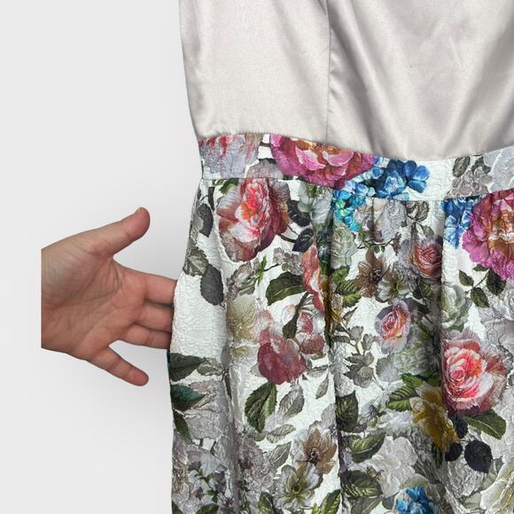 Adrianna Papel BHLDN Floral Gown sleeveless maxi dress - Picture 5 of 10